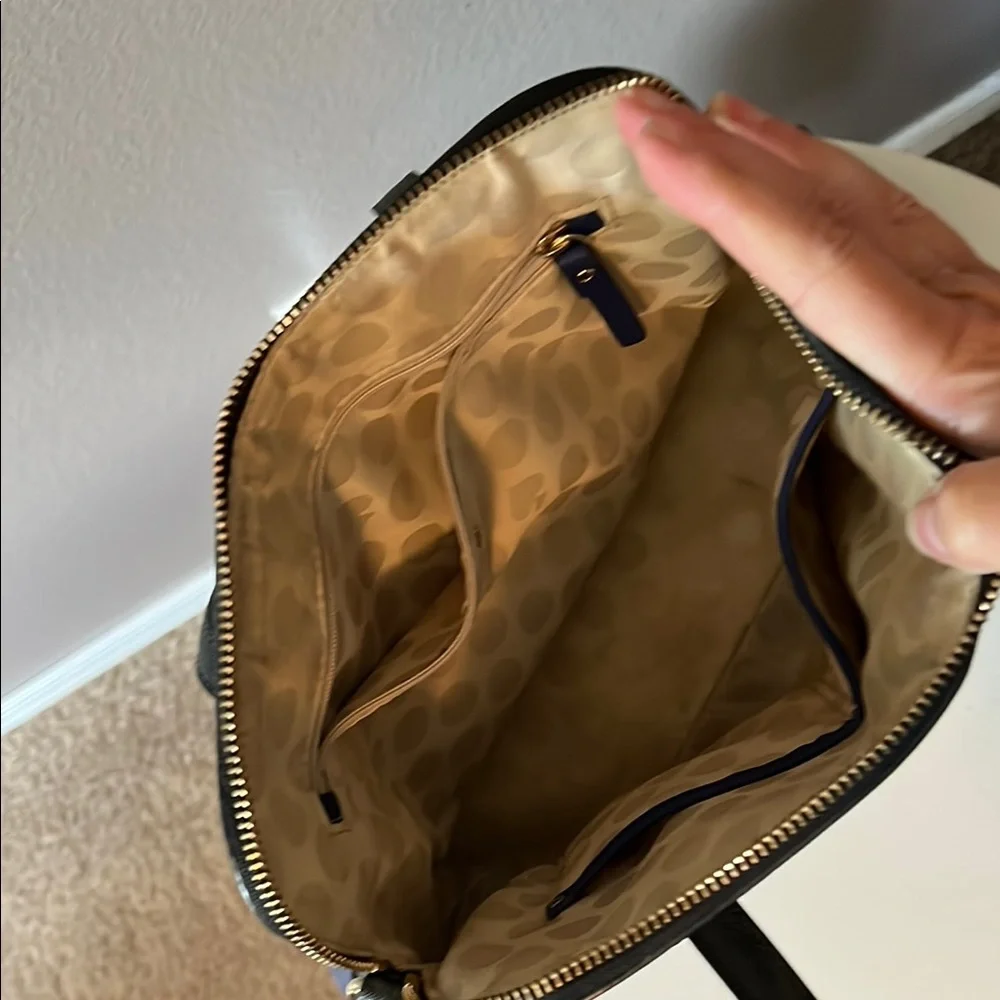 Kate Spade Black and Blue Satchel - Picture 6 of 10